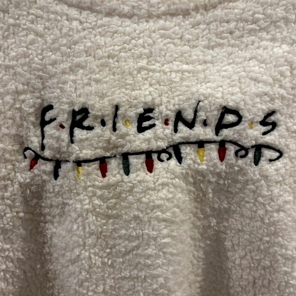 Friends TV Show Cozy Sherpa Holiday Lights Sweater | Women's Size 3X - Picture 3 of 4